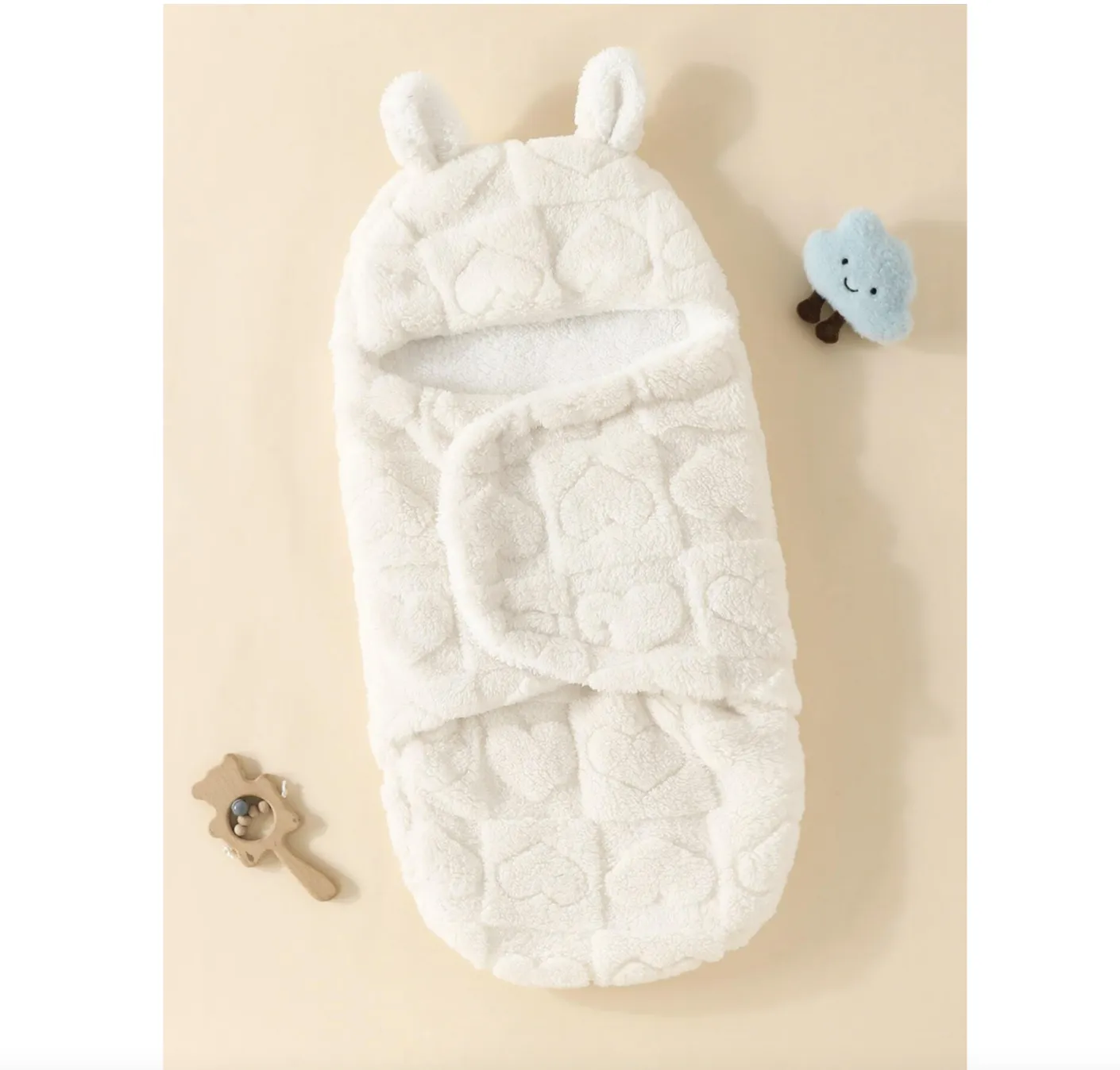 Newborn Baby Double-layered Flannel Swaddle