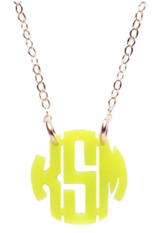 Nice Monogram Necklace