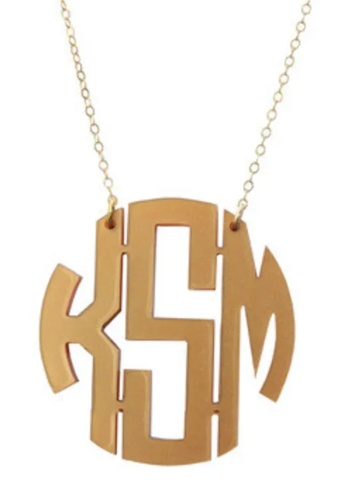 Nice Monogram Necklace