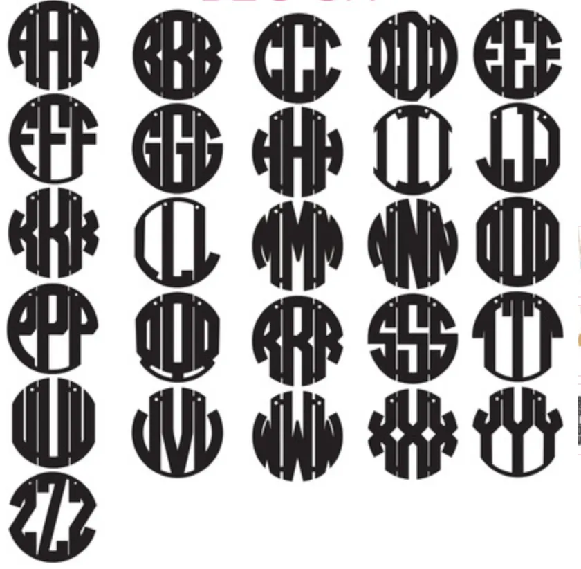 Nice Monogram Necklace