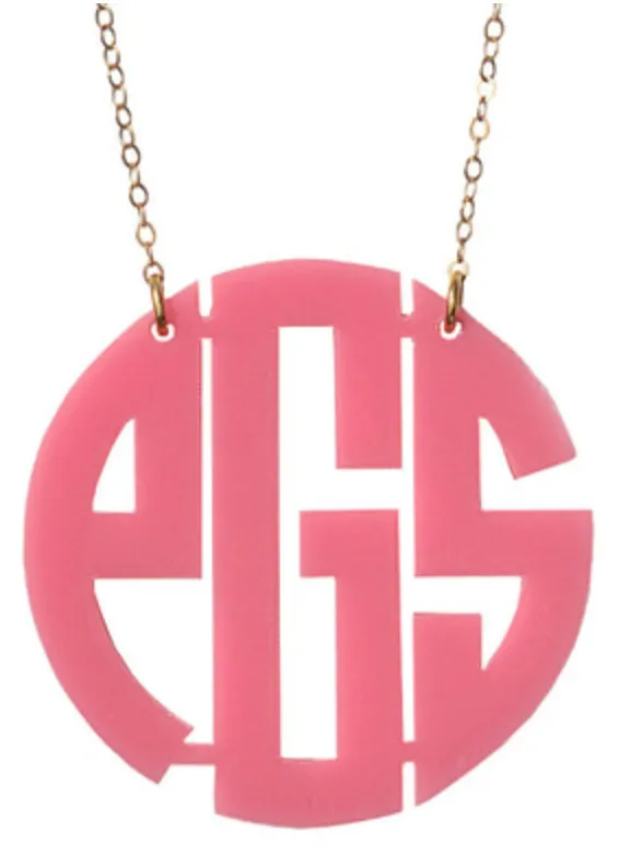 Nice Monogram Necklace