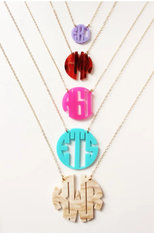 Nice Monogram Necklace