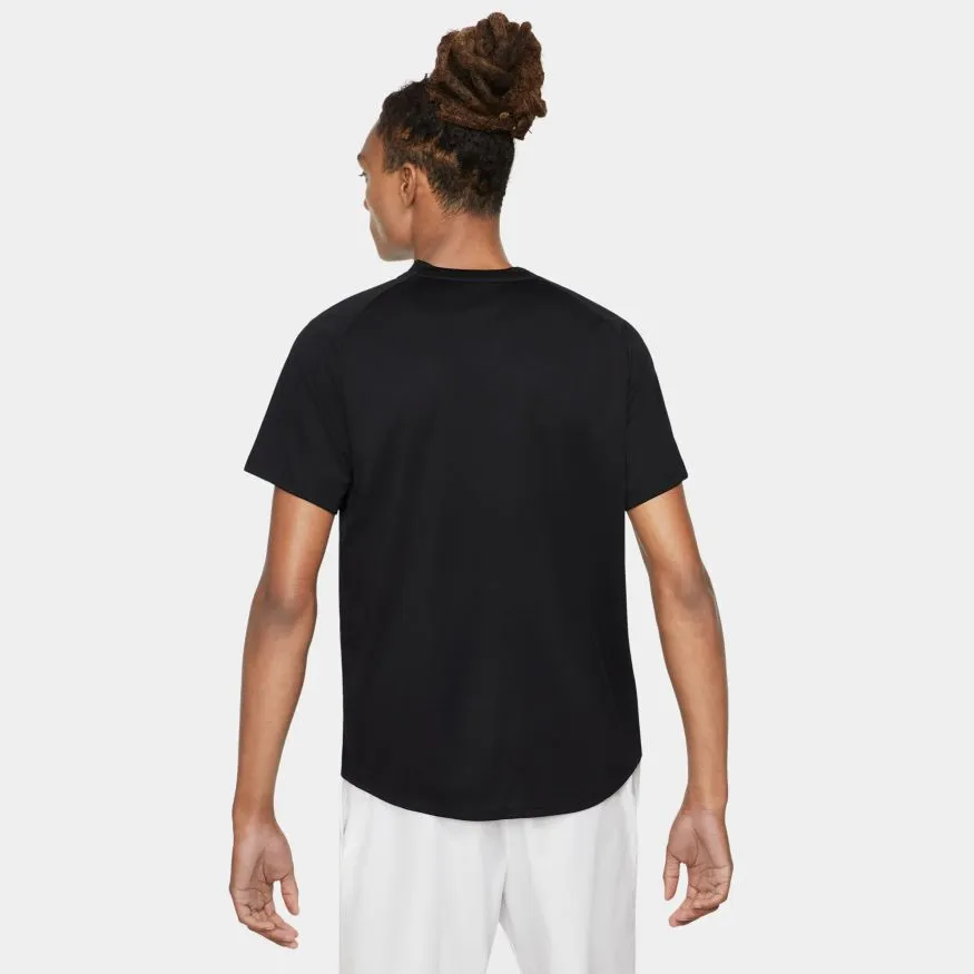 Nike Court DriFit Victory Top - Black/White