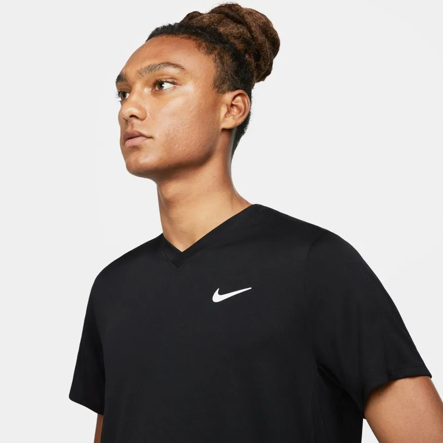 Nike Court DriFit Victory Top - Black/White