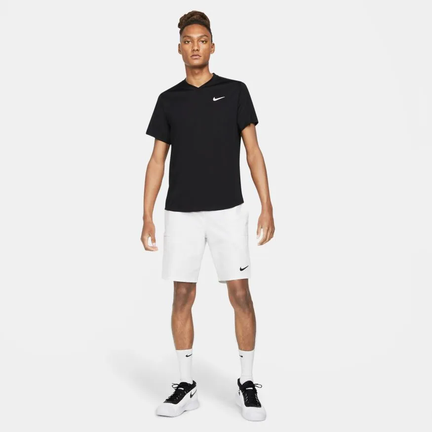 Nike Court DriFit Victory Top - Black/White