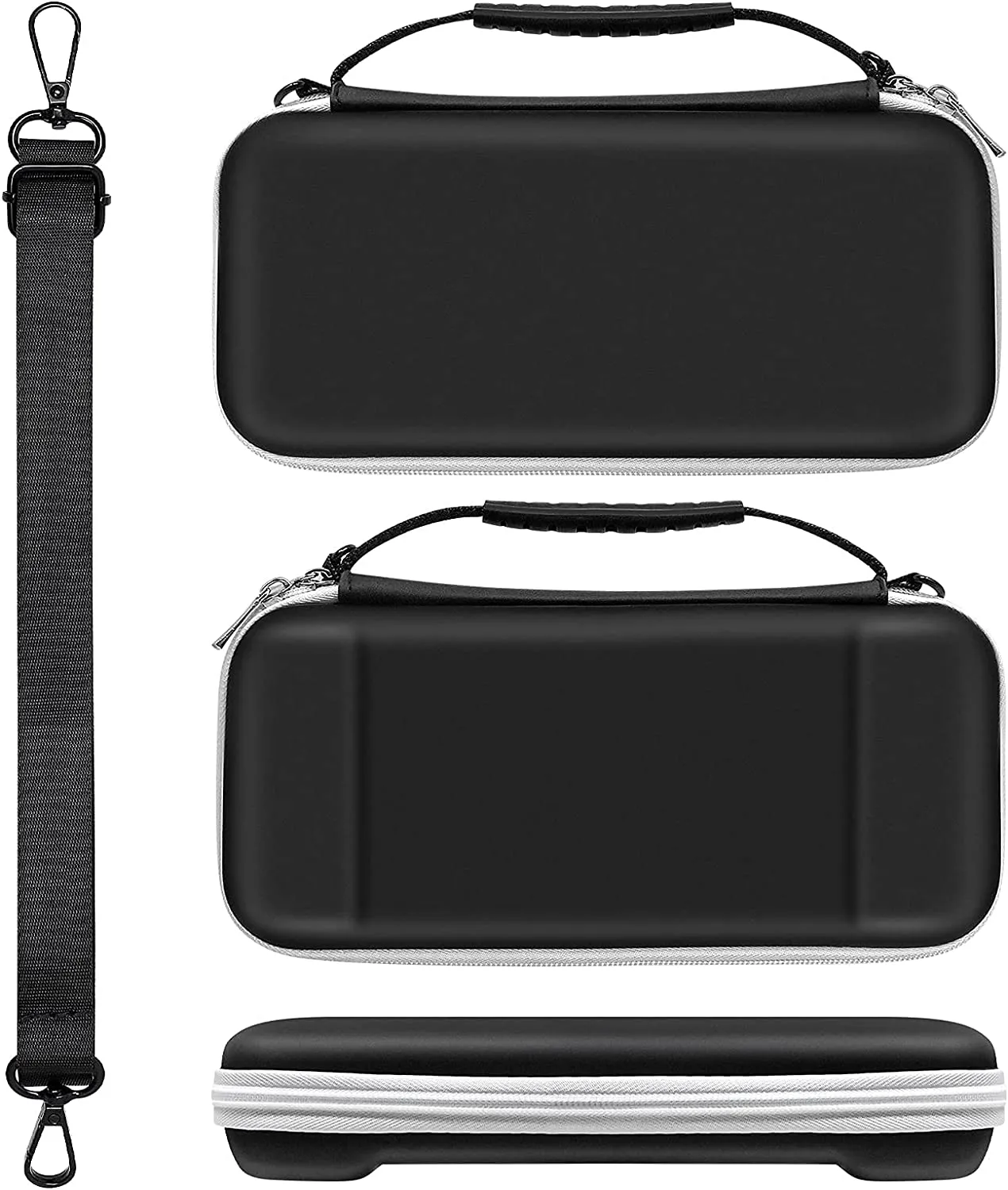 Nintendo Switch OLED Model Accessories Bundle - Kit Includes Carrying Case, 3 in 1 Protective Case Cover, 2pcs Screen Protector, Adjustable PlayStand, Thumbstick Grip Caps – by Klipdasse