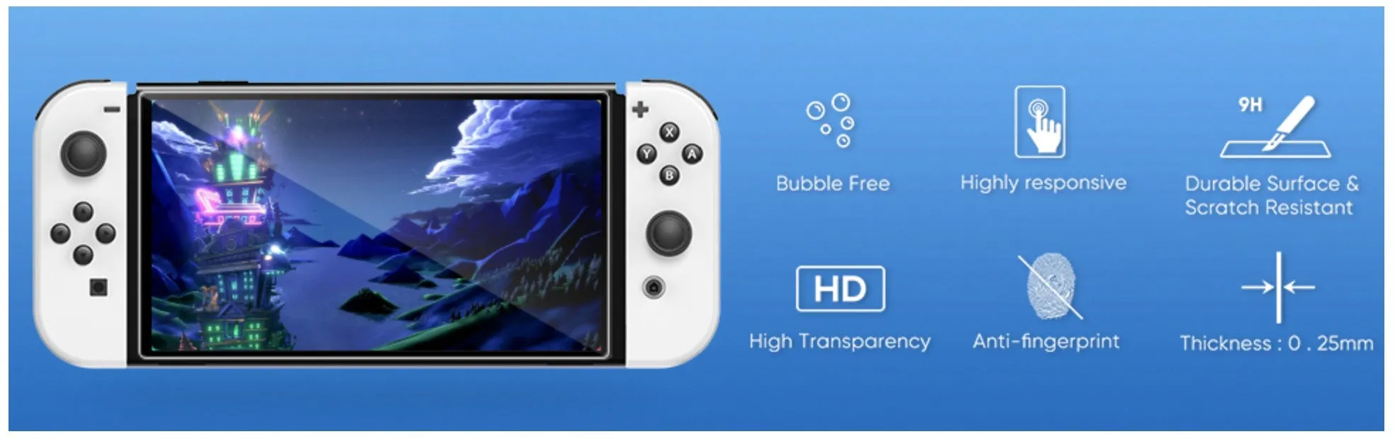 Nintendo Switch OLED Model Accessories Bundle - Kit Includes Carrying Case, 3 in 1 Protective Case Cover, 2pcs Screen Protector, Adjustable PlayStand, Thumbstick Grip Caps – by Klipdasse