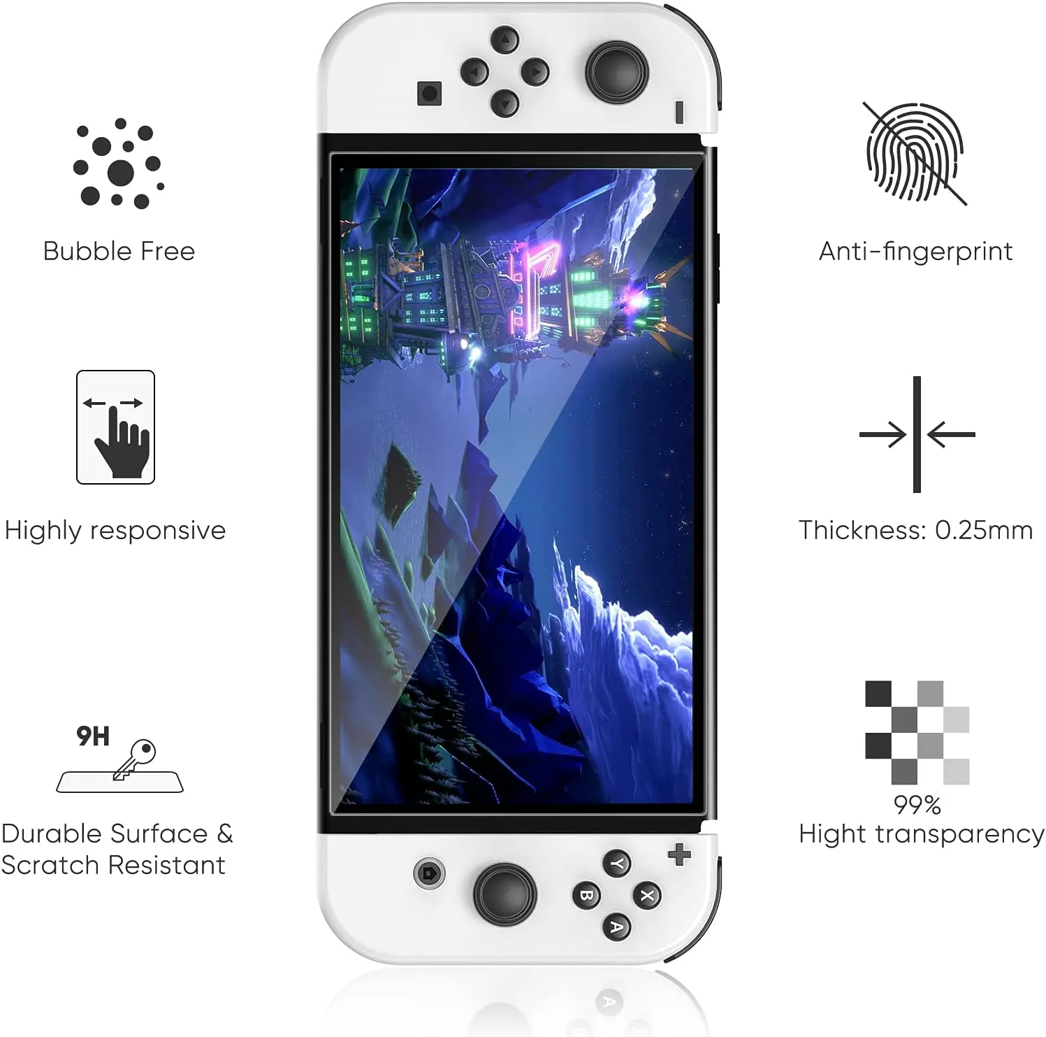 Nintendo Switch OLED Model Accessories Bundle - Kit Includes Carrying Case, 3 in 1 Protective Case Cover, 2pcs Screen Protector, Adjustable PlayStand, Thumbstick Grip Caps – by Klipdasse