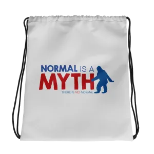 Normal is a Myth (Bigfoot) Drawstring Bag