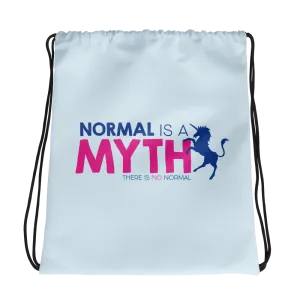 Normal is a Myth (Unicorn) Drawstring Bag