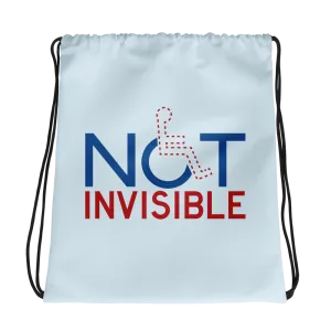 Not Invisible Drawstring bag