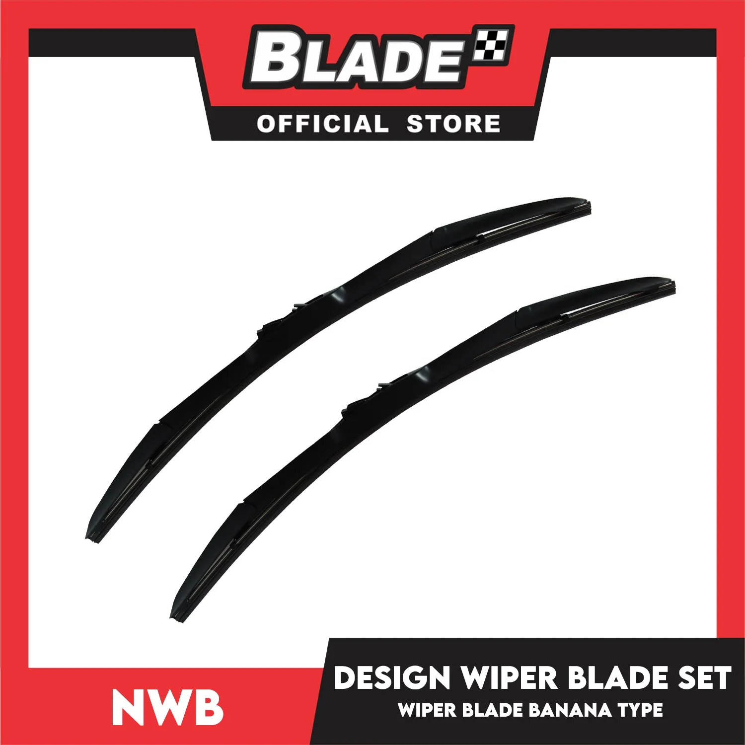 NWB Design Wiper Blade Set, Banana Type NU-022L 22' ' And NU-018L 18' ' Set of 2pcs Car Wiper For Mitsubishi Montero Sport