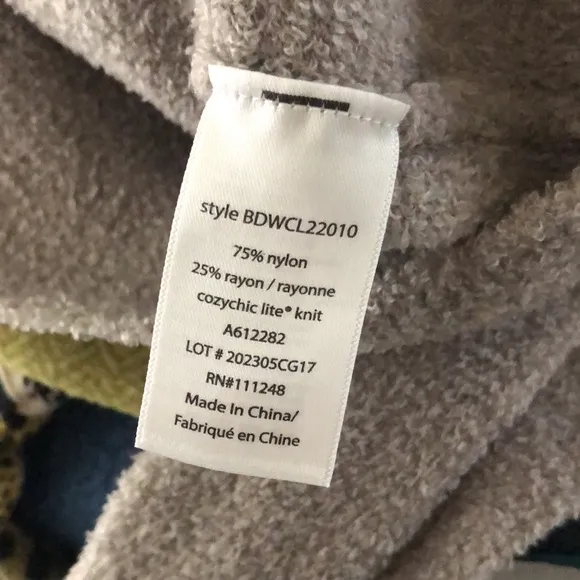NWT Barefoot Dreams CozyChic Lite Cowlneck Pullover in Pewter Size M
