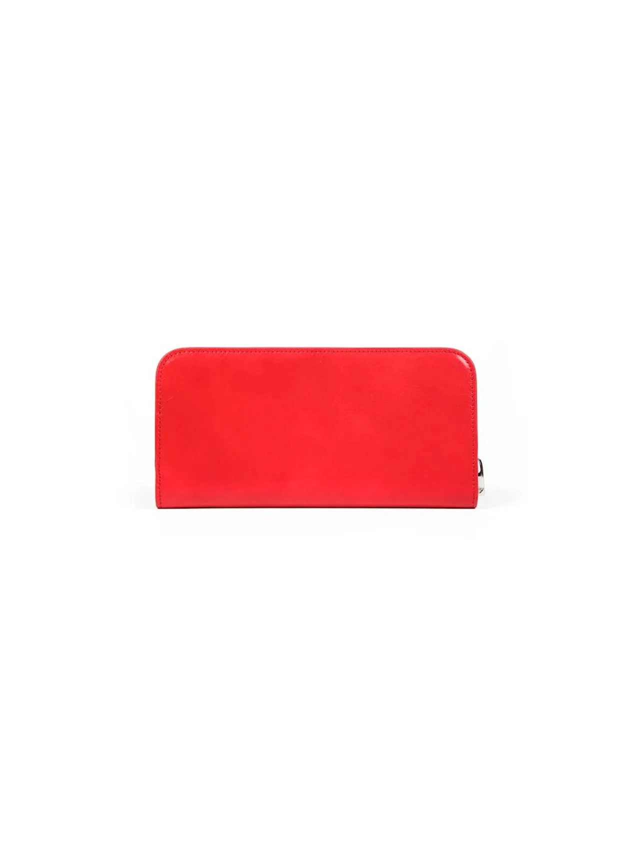OLD LEATHER LARGE SNAP CLUTCH - RED