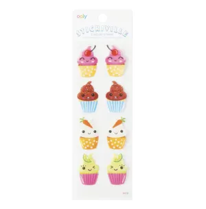 Ooly - Stickiville Clear Stickers - Happy Cupcakes