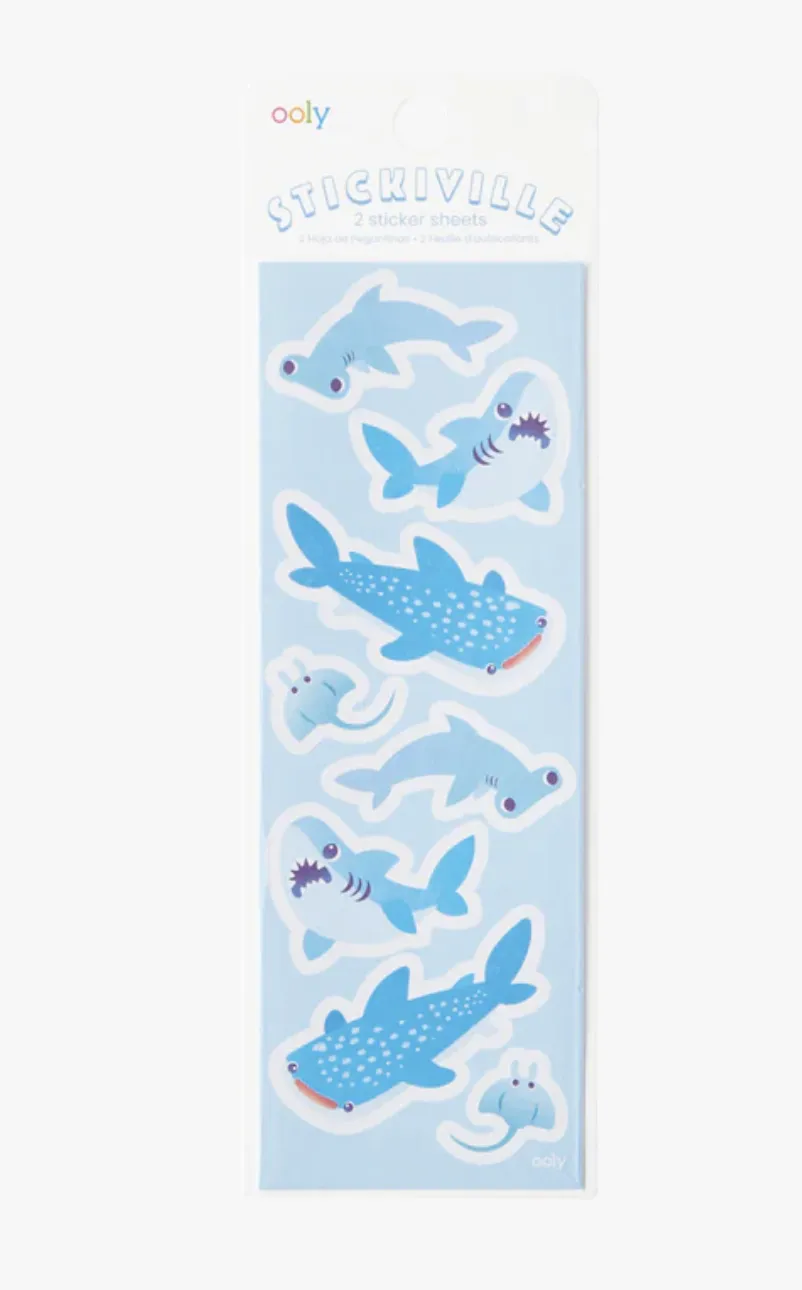 Ooly - Stickiville Skinny Sharks & Rays
