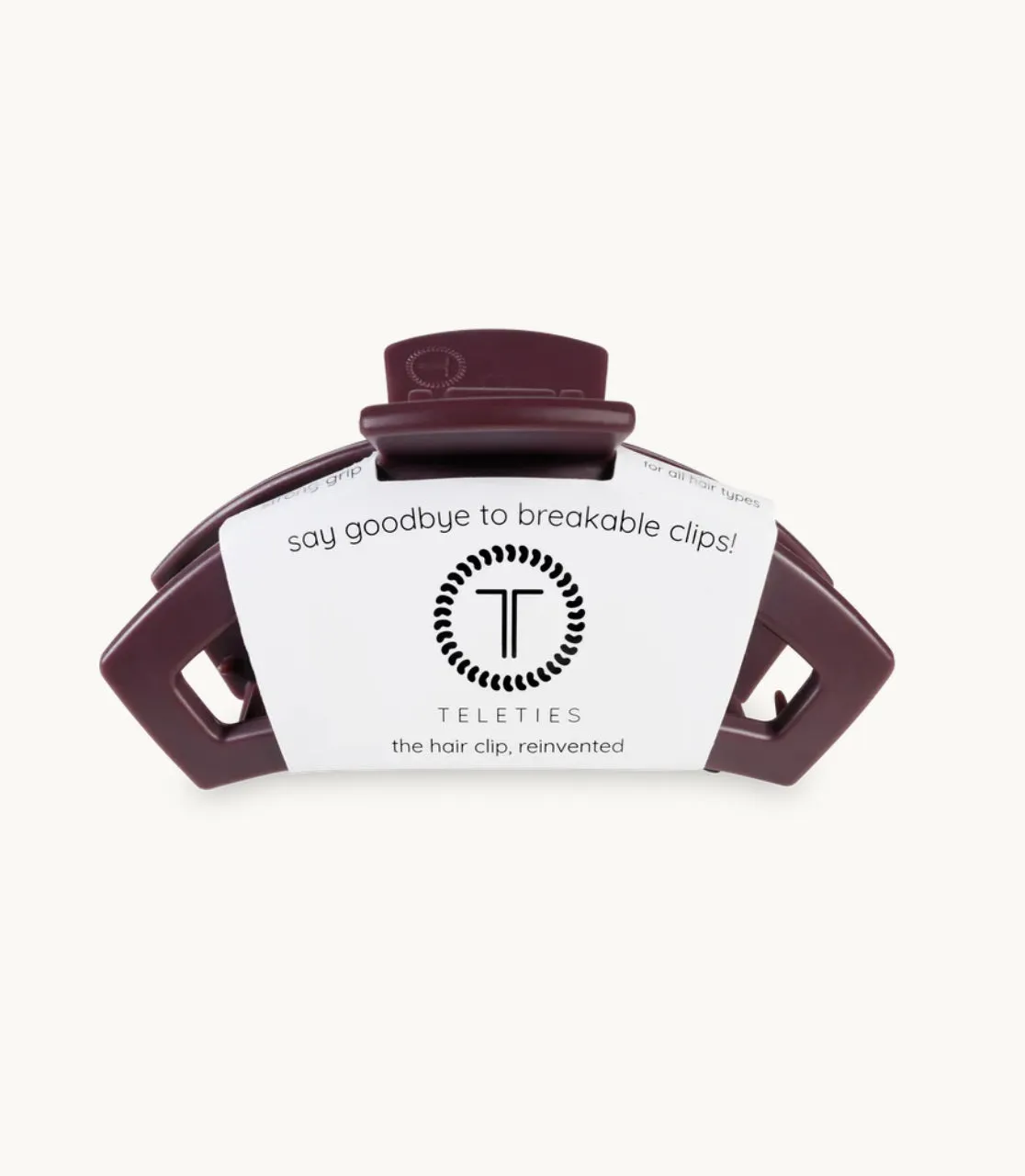 Open Burgundy Bliss Medium Hair Clip