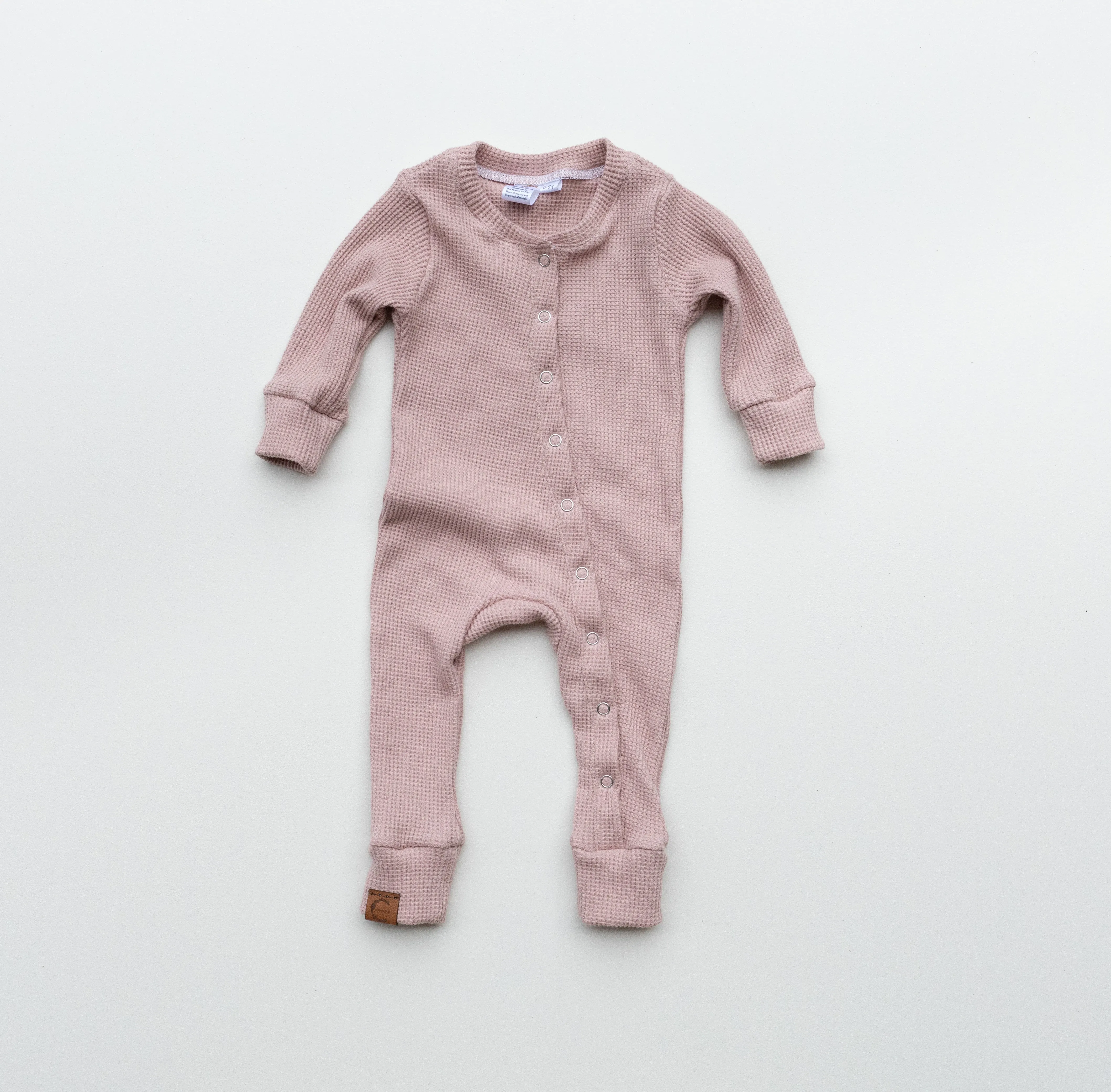 Organic Waffle Sleeper - Blush