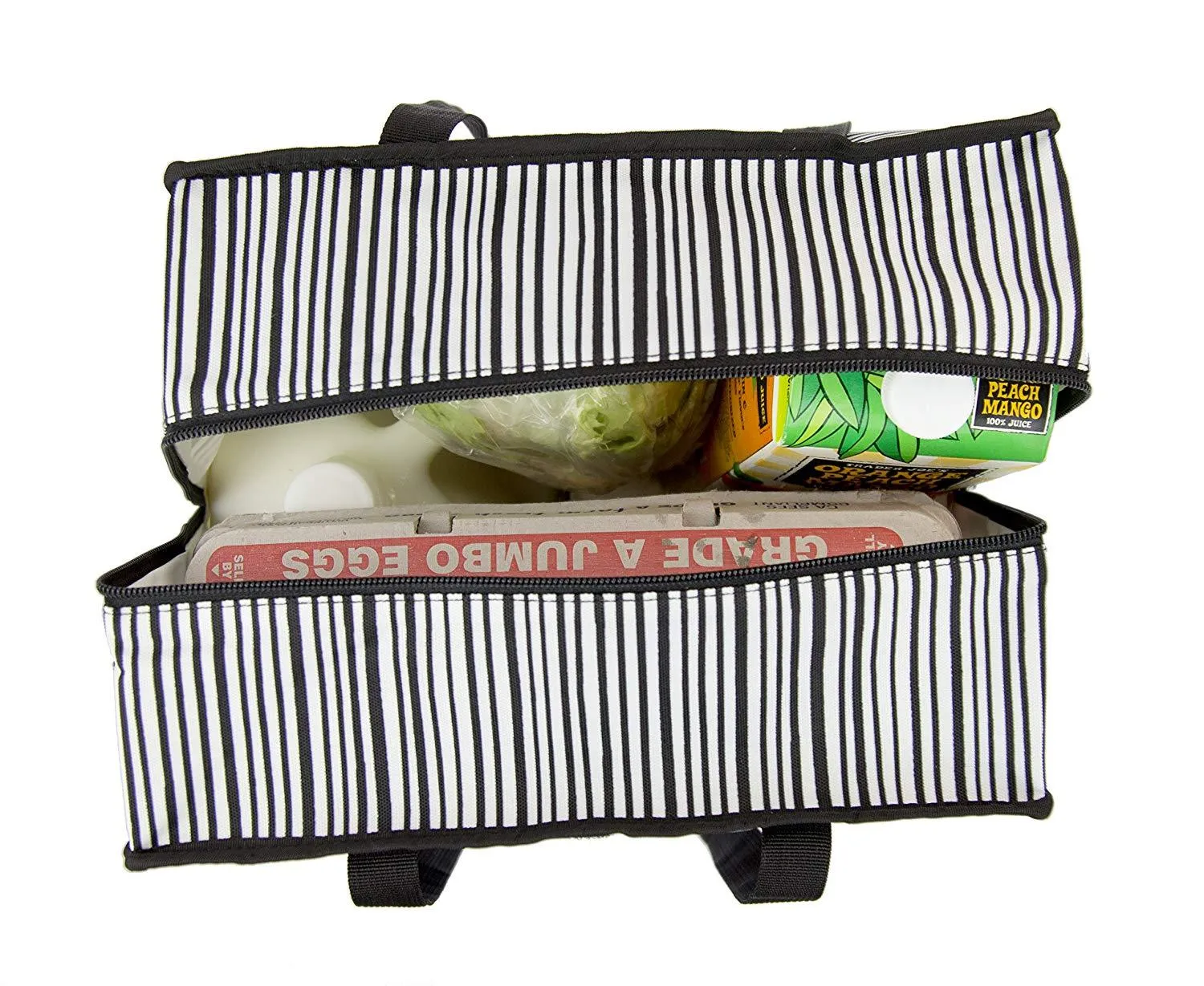 PackIt Freezable Grocery Shopping Bag with Zip Closure