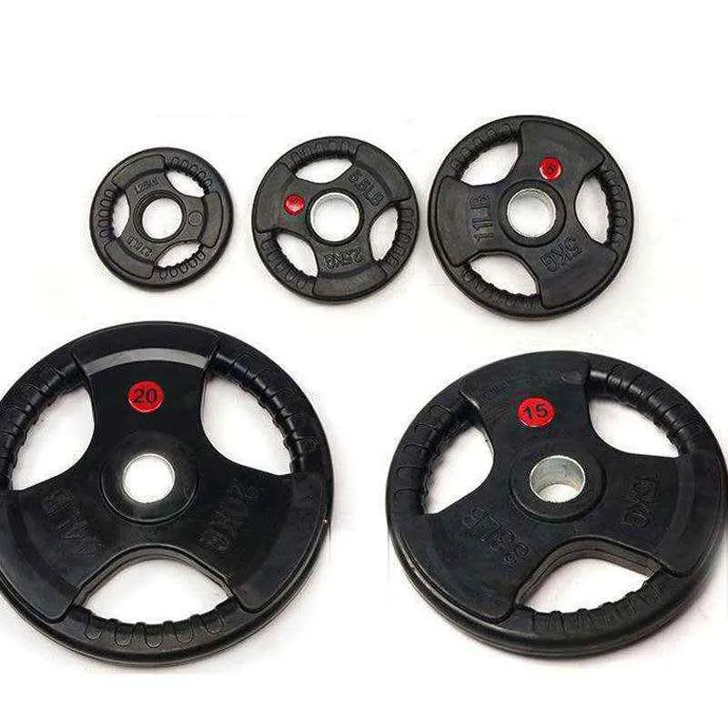Pair of Olympic Rubber Trigrip Weight Plates 5kg, 10kg, 15kg, 20kg (50mm)