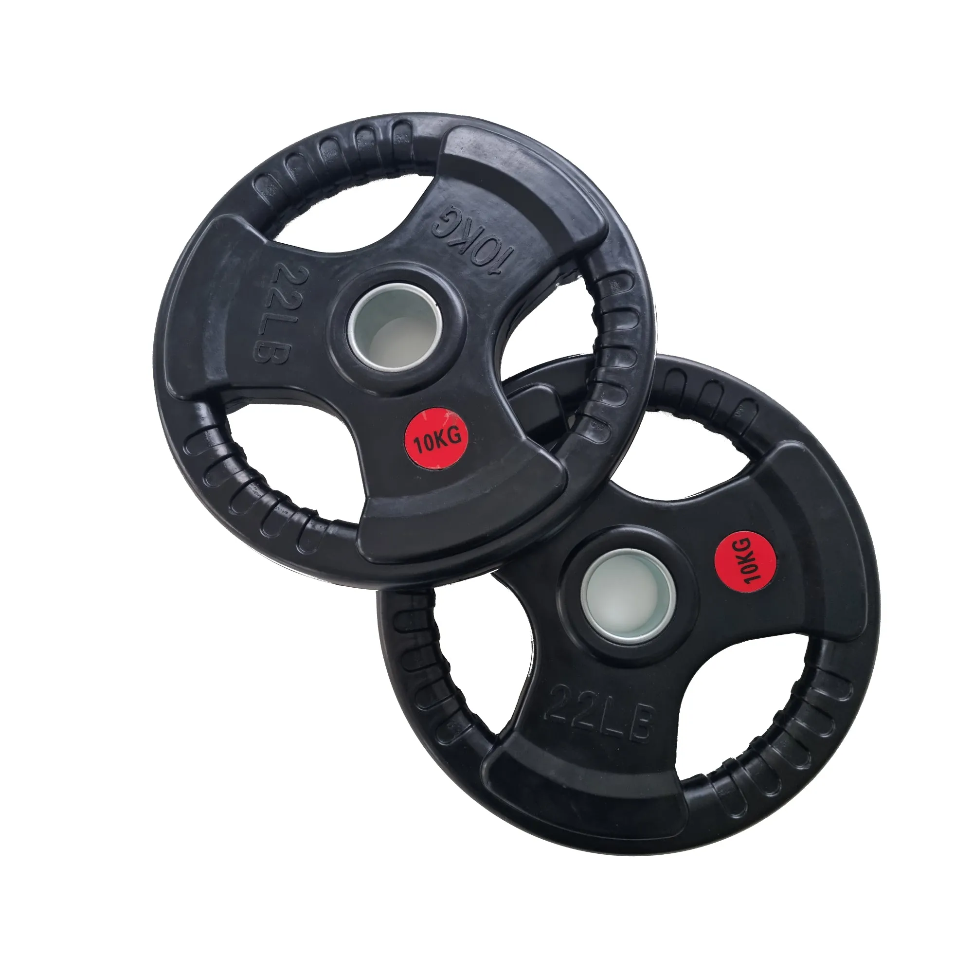 Pair of Olympic Rubber Trigrip Weight Plates 5kg, 10kg, 15kg, 20kg (50mm)