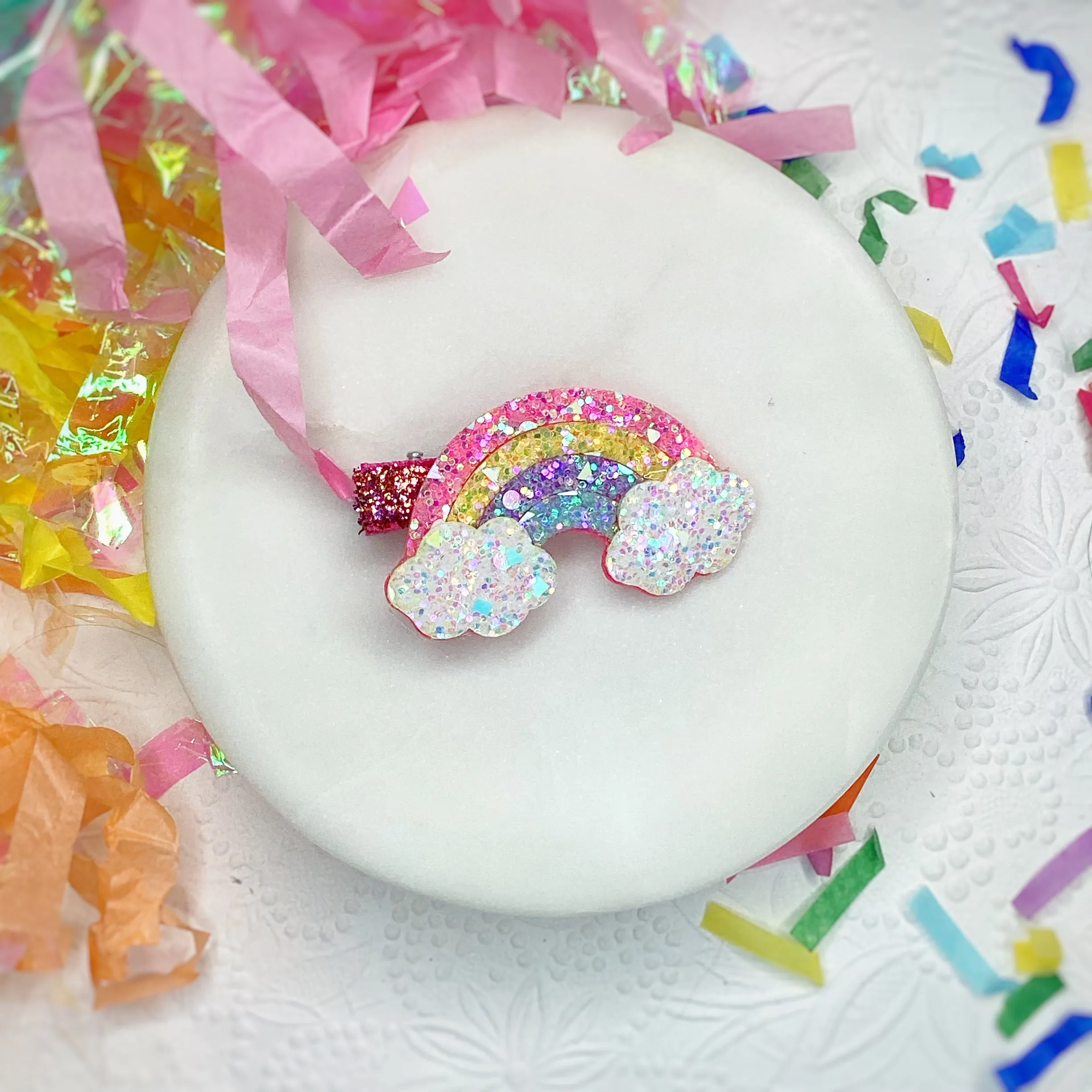 Pastel Colors Rainbow Clip