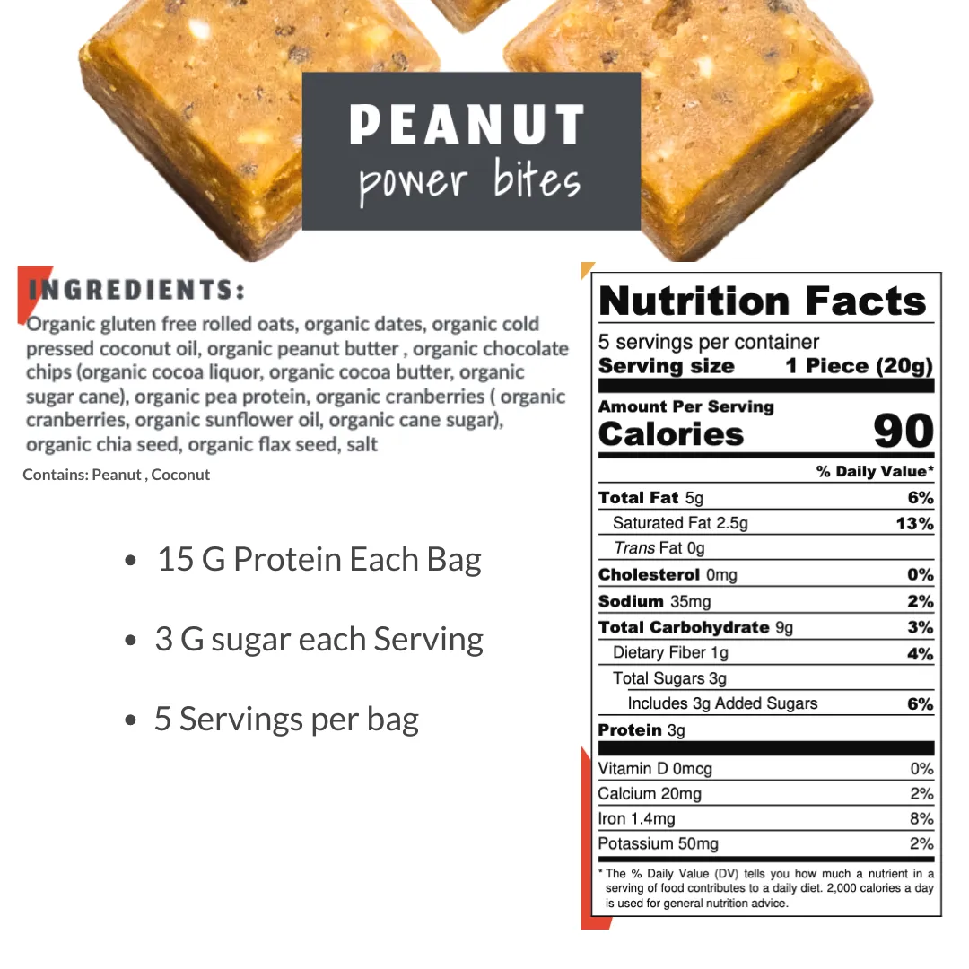 Peanut Protein Bites