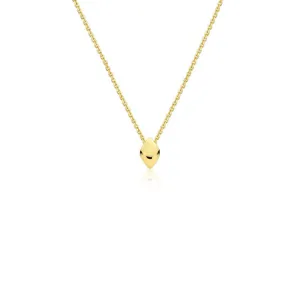 Pendentif luna en or jaune 18kt sur chaine 18 pouces