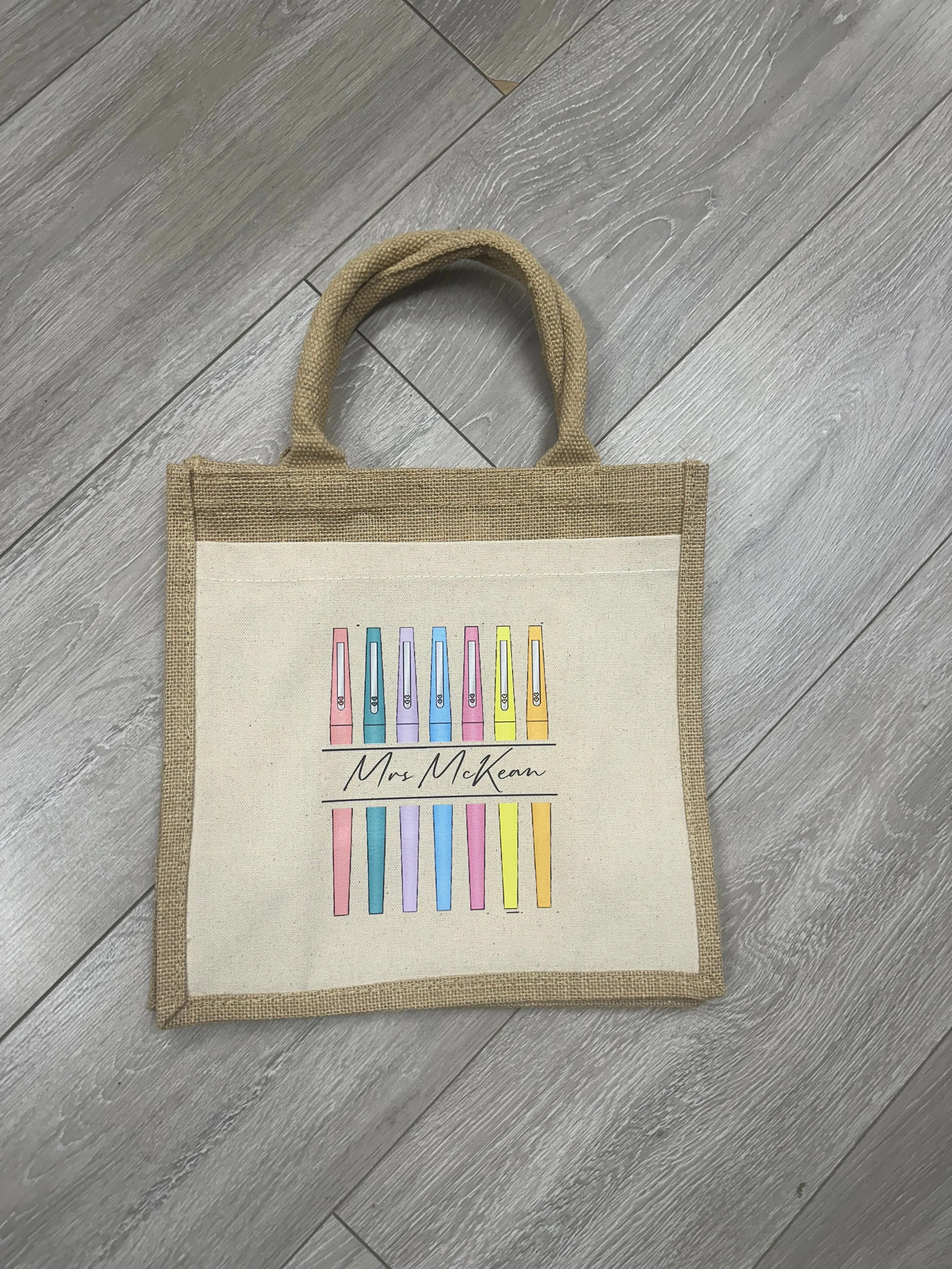 Pens Personalised Jute Tote