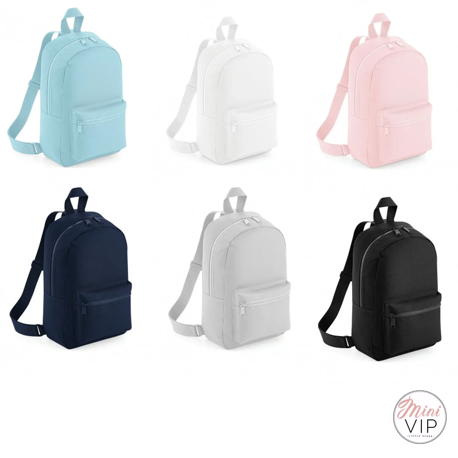 Personalised School Rose Gold Letter Script Mini Back Pack - other bag colour options
