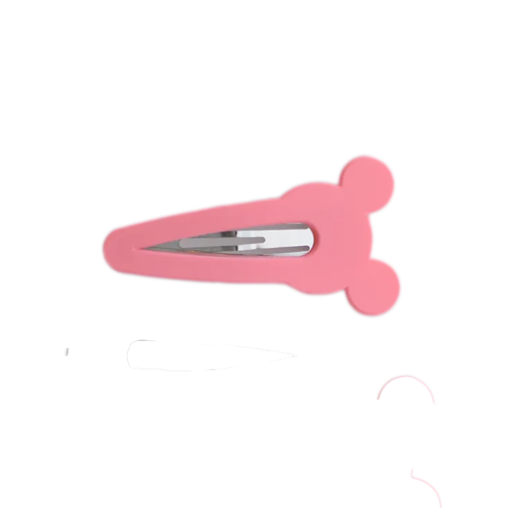 Pink Mouse Ears Snap Clip