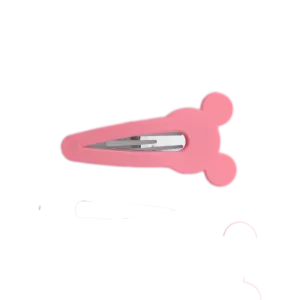 Pink Mouse Ears Snap Clip