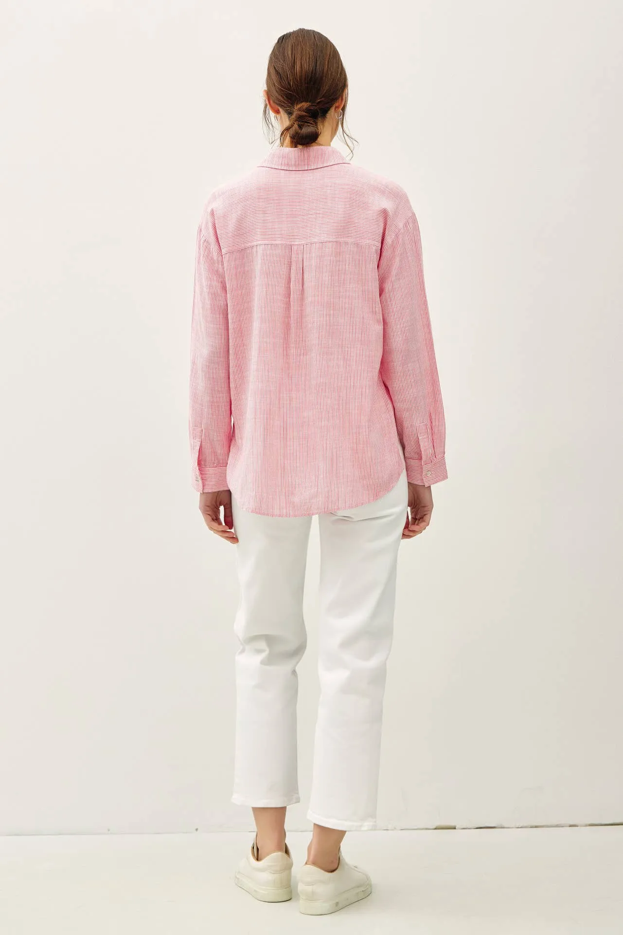 PINSTRIPE BUTTON DOWN SHIRT