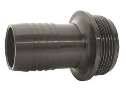 PLASTIC MALE / BARBED REDUCER 3/4 x 25mm