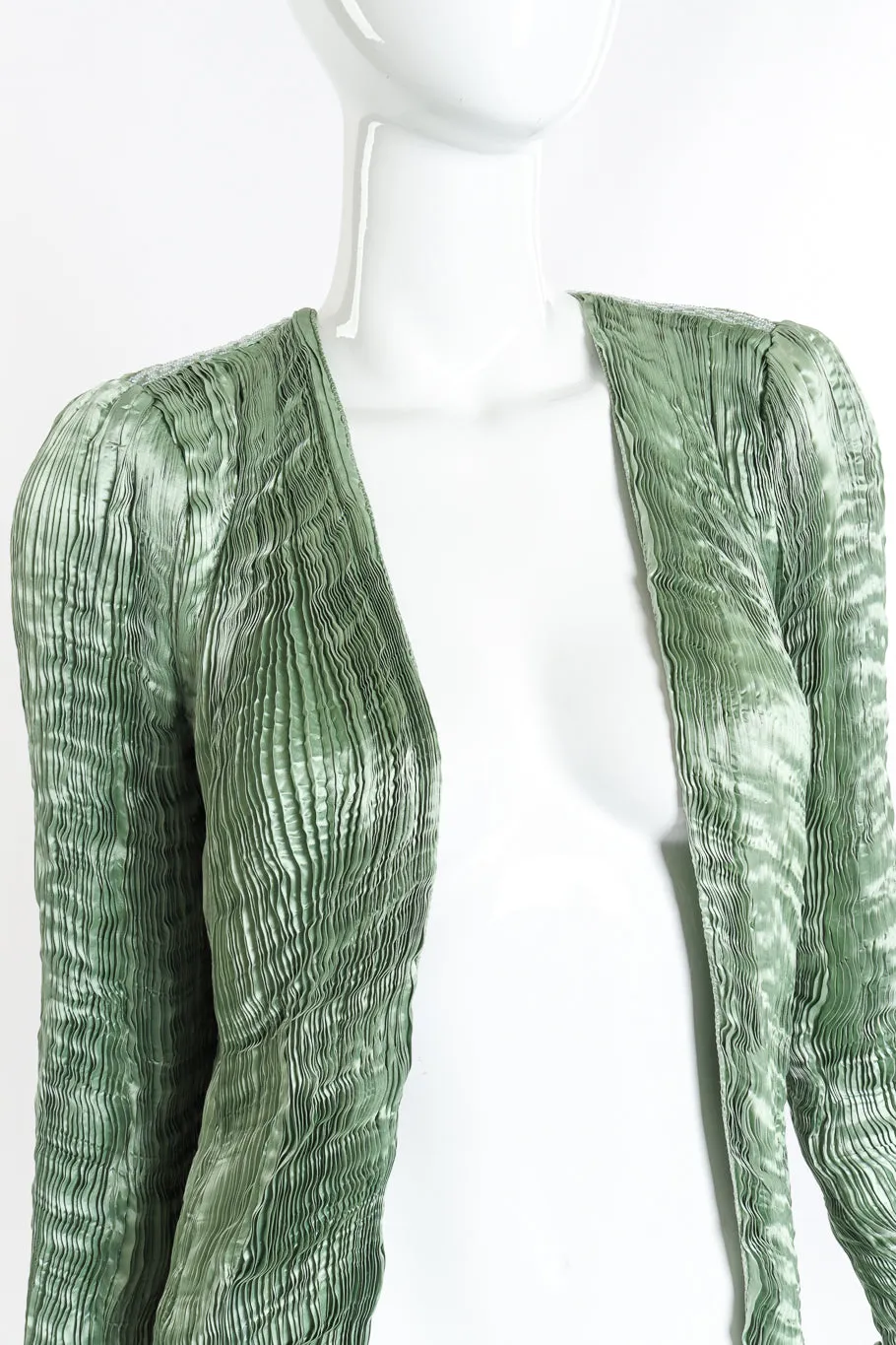 Pleated Silk Jacket