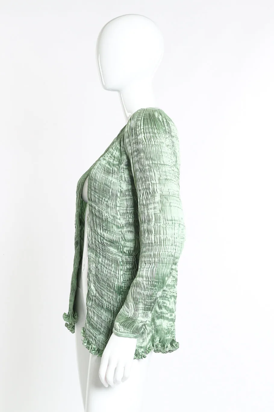 Pleated Silk Jacket