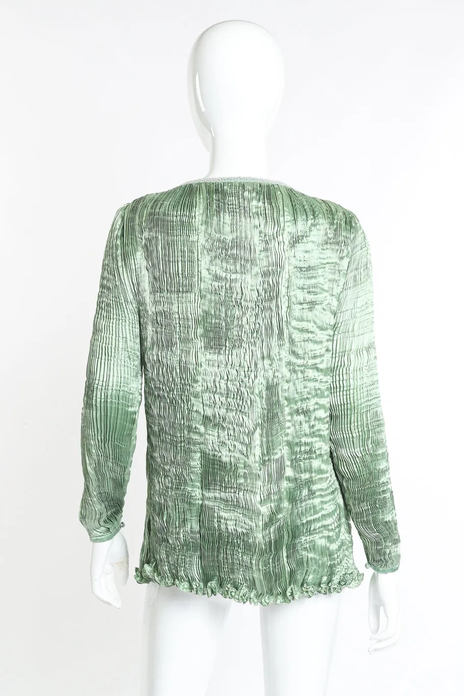 Pleated Silk Jacket