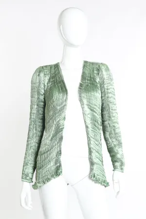 Pleated Silk Jacket