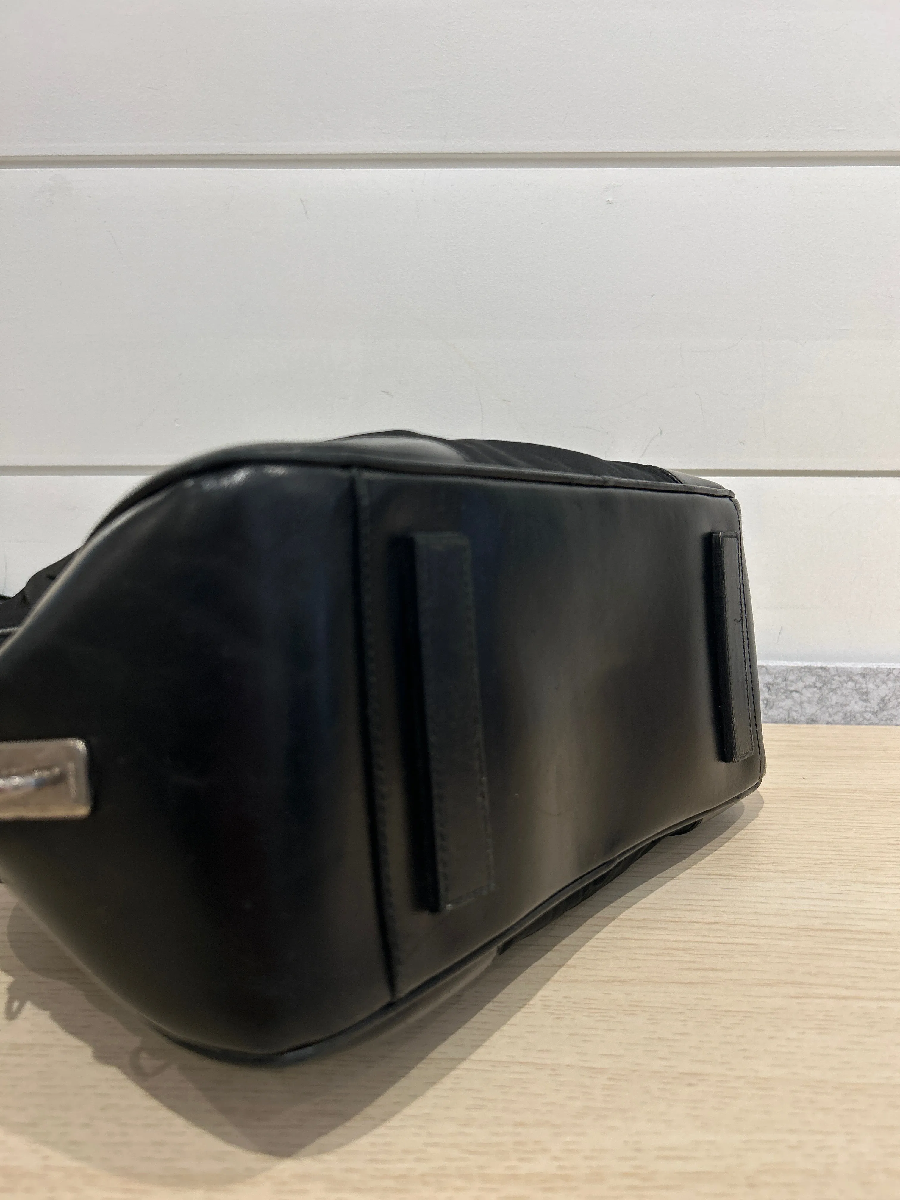 Prada Bag, Black Nylon Square Zip Around Tote