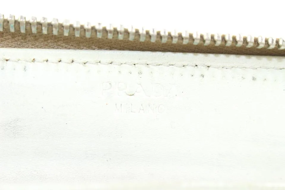 Prada Beige Zippy Wallet 335pr223