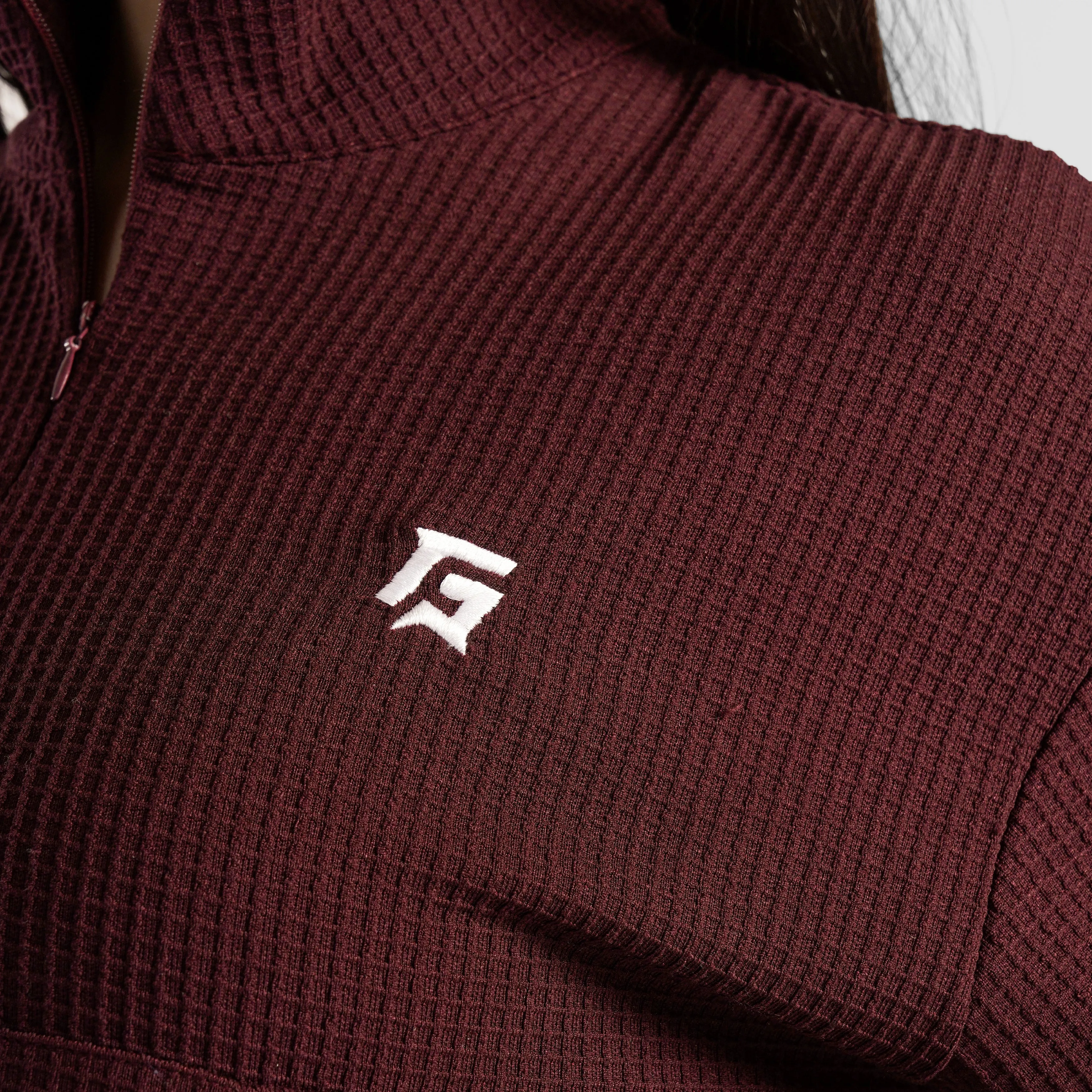 Prime Half Zip Upper (Burgundy)