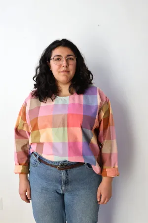 Prismatic long sleeve top