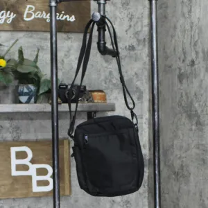 Private Label Womens Shoulder Crossbody Zippered Bag Black / Gray One Size