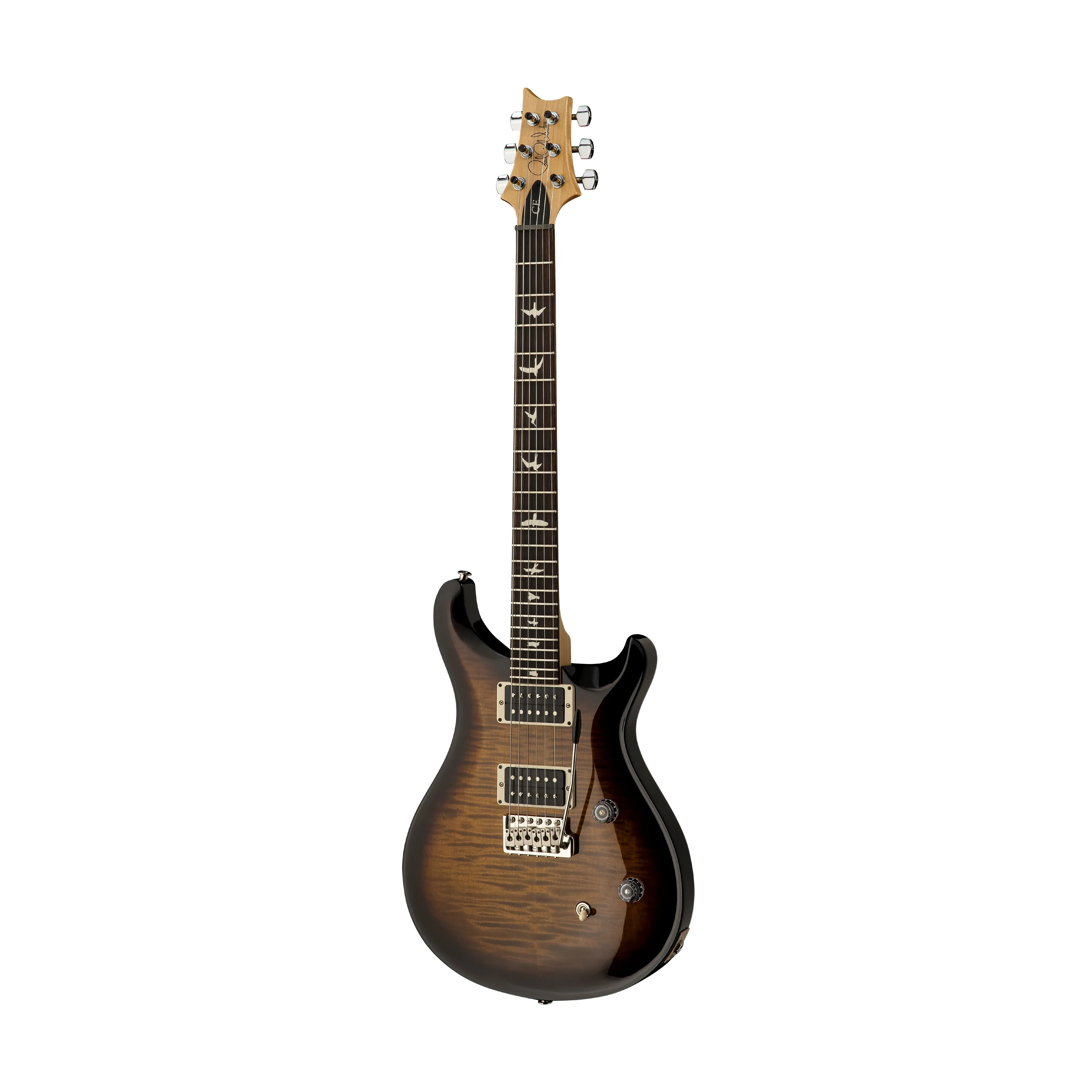 PRS CE24 Electric Guitar w/Bag, Black Amber