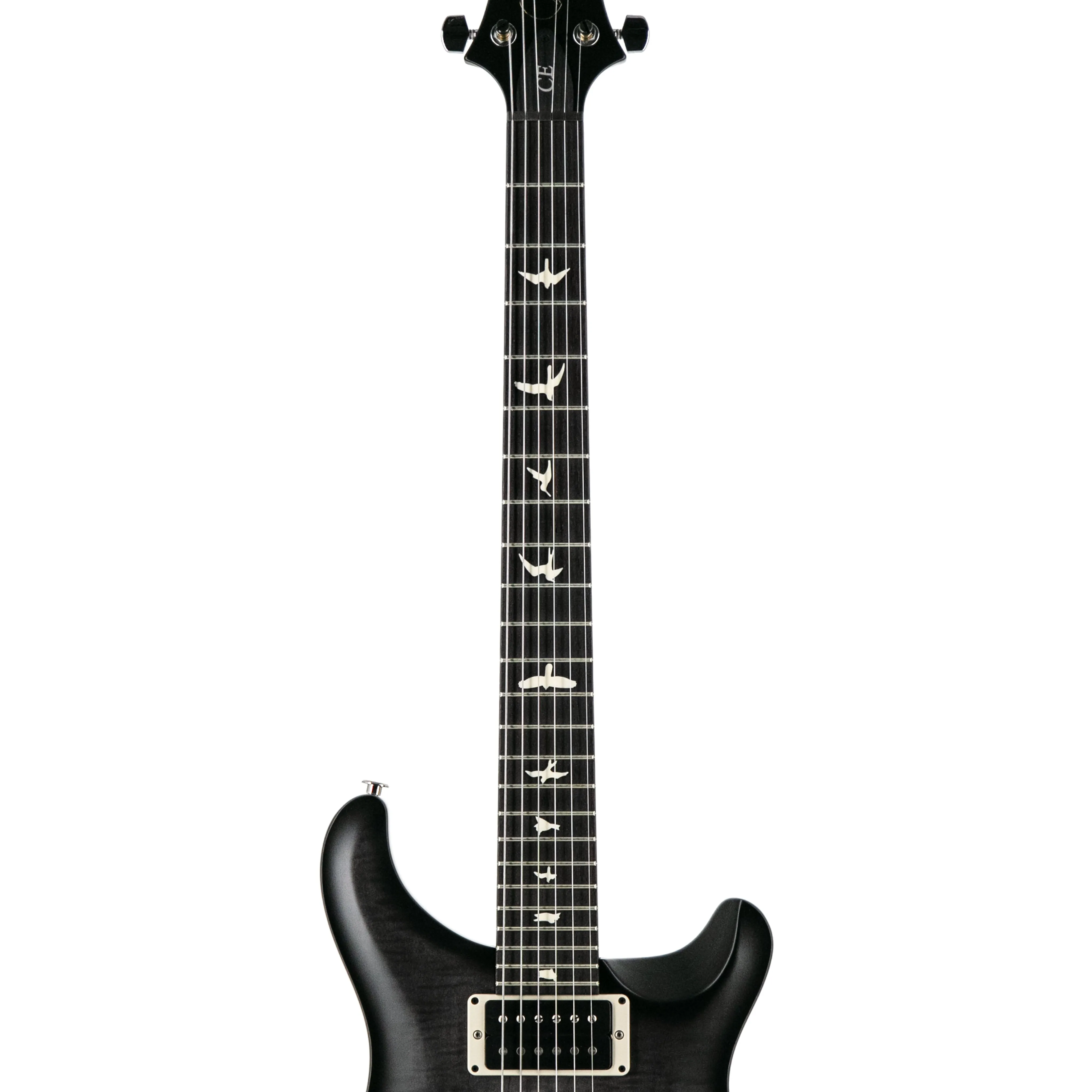 PRS CE24 Satin Electric Guitar w/Bag, Custom Color, Faded Grey Black Smokeburst
