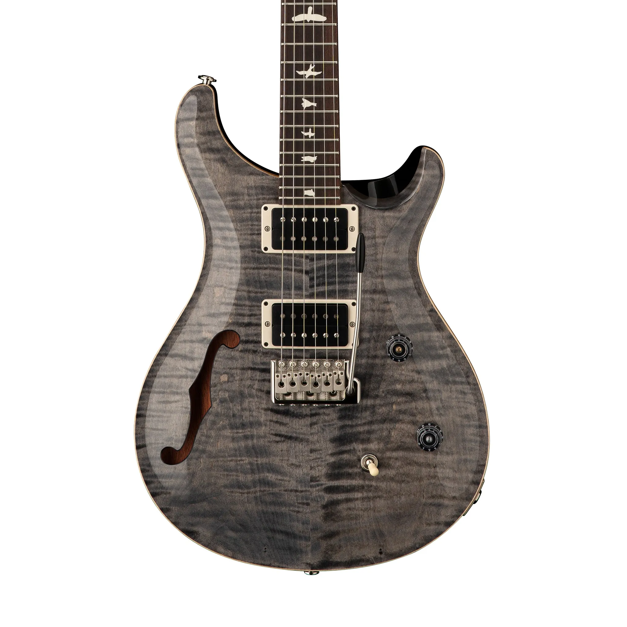 PRS CE24 Semi-Hollow Electric Guitar w/Bag, Faded Grey Black