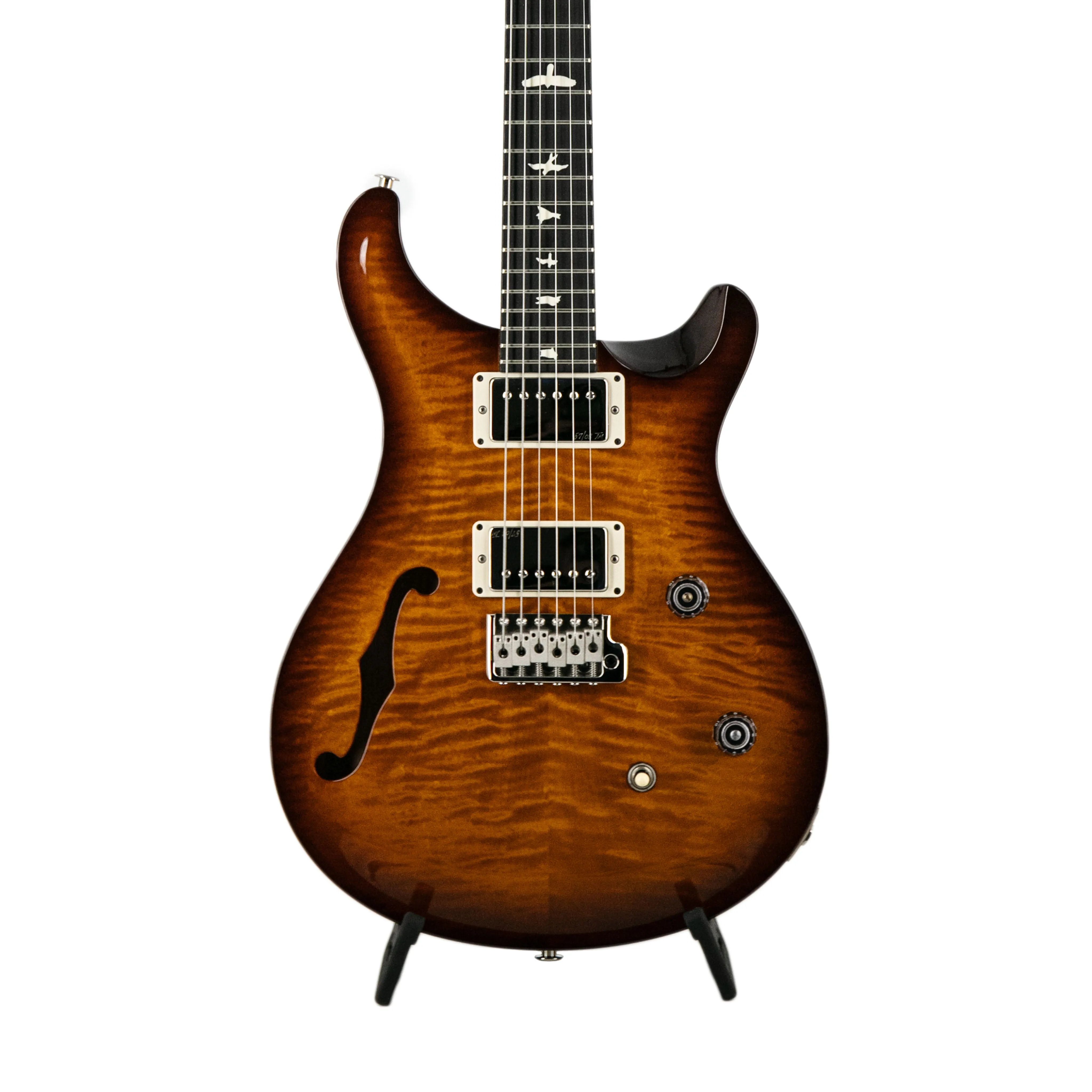 PRS CE24 Semi-Hollow Electric Guitar w/Single F-hole & Bag, Violin Amber Sunburst