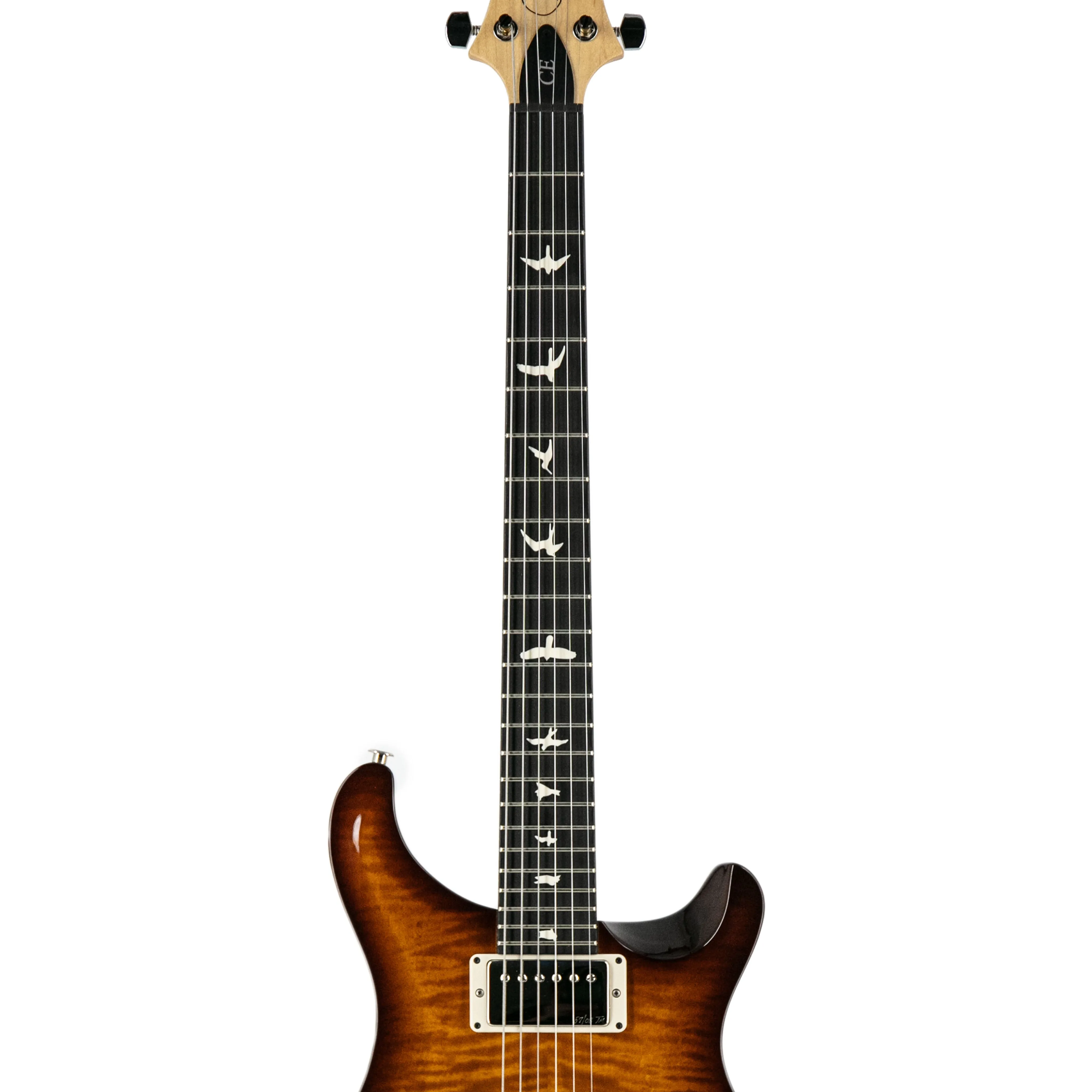 PRS CE24 Semi-Hollow Electric Guitar w/Single F-hole & Bag, Violin Amber Sunburst