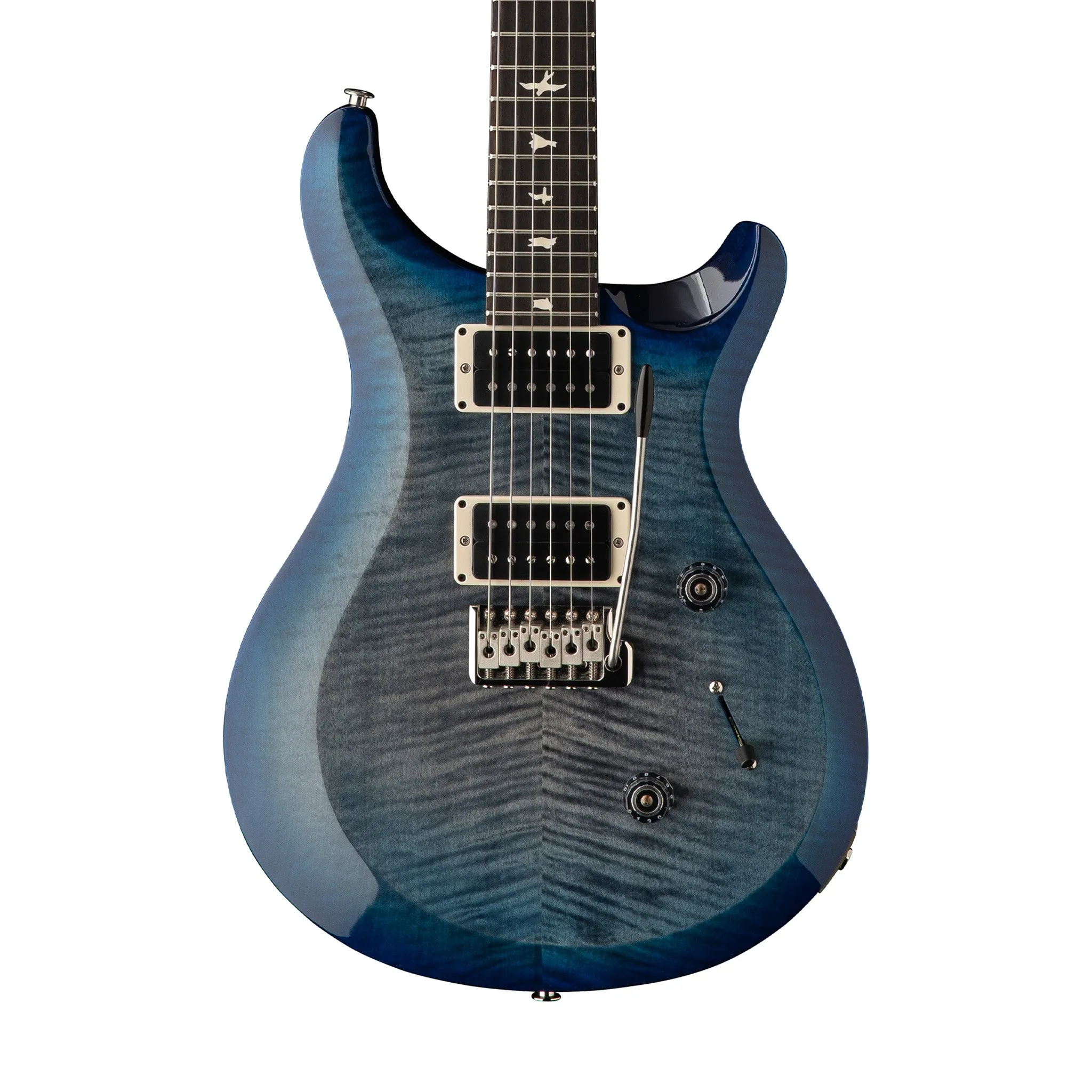 PRS S2 Custom 24 Electric Guitar, Faded Gray Black Blue Burst