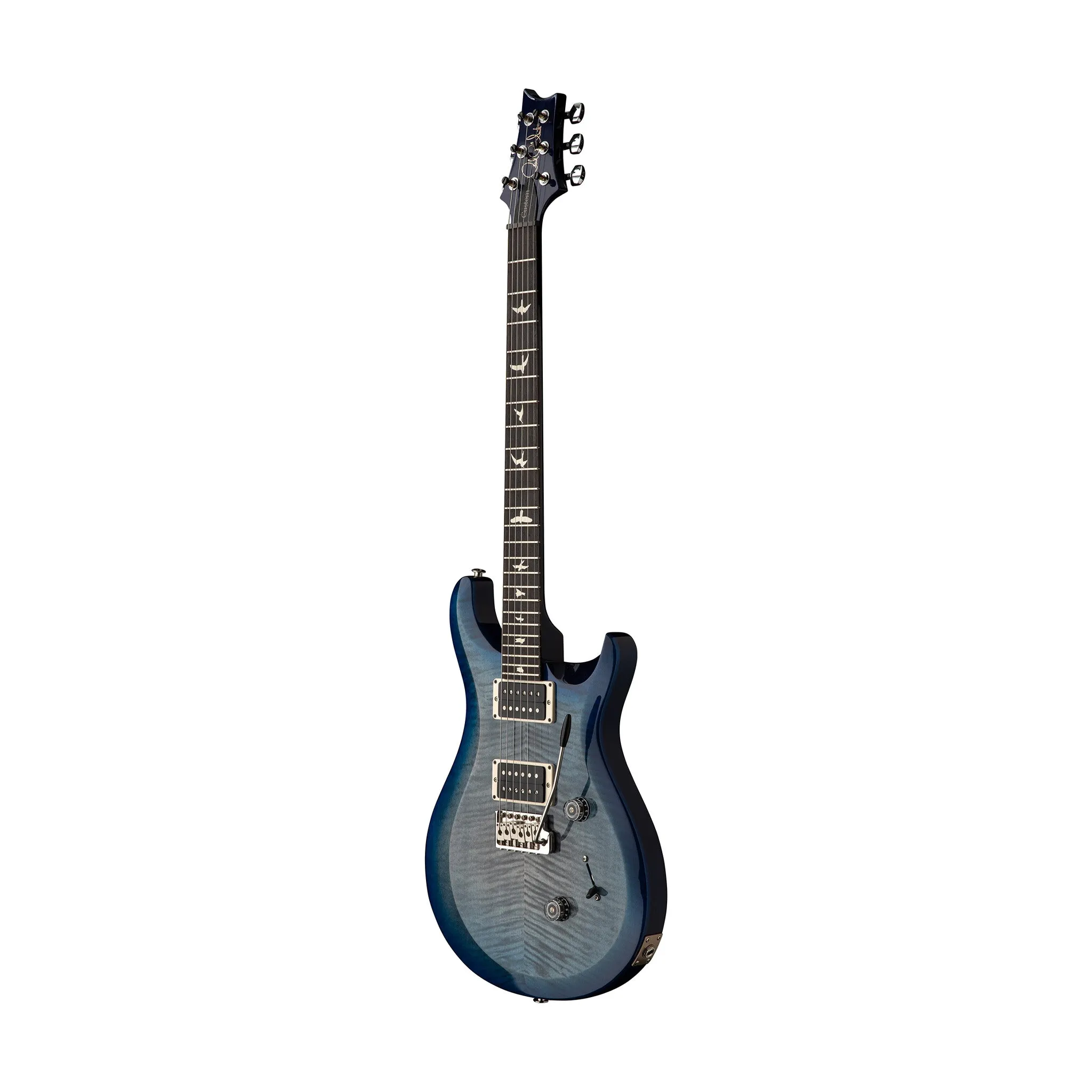 PRS S2 Custom 24 Electric Guitar, Faded Gray Black Blue Burst